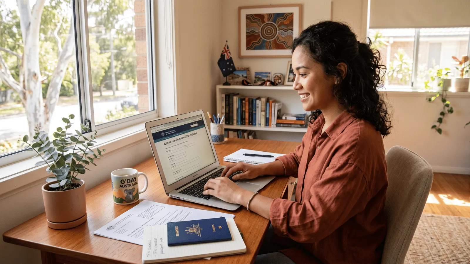 Visa Holder Applying for TFN Online Visa holder in Australia applying for TFN online.